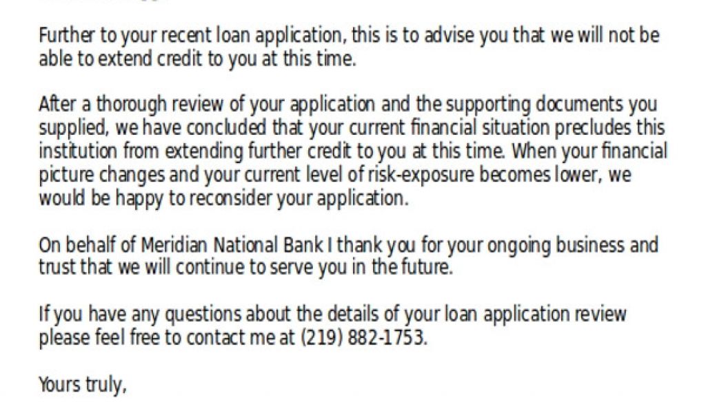 How To Dispute A Loan Denial Decision